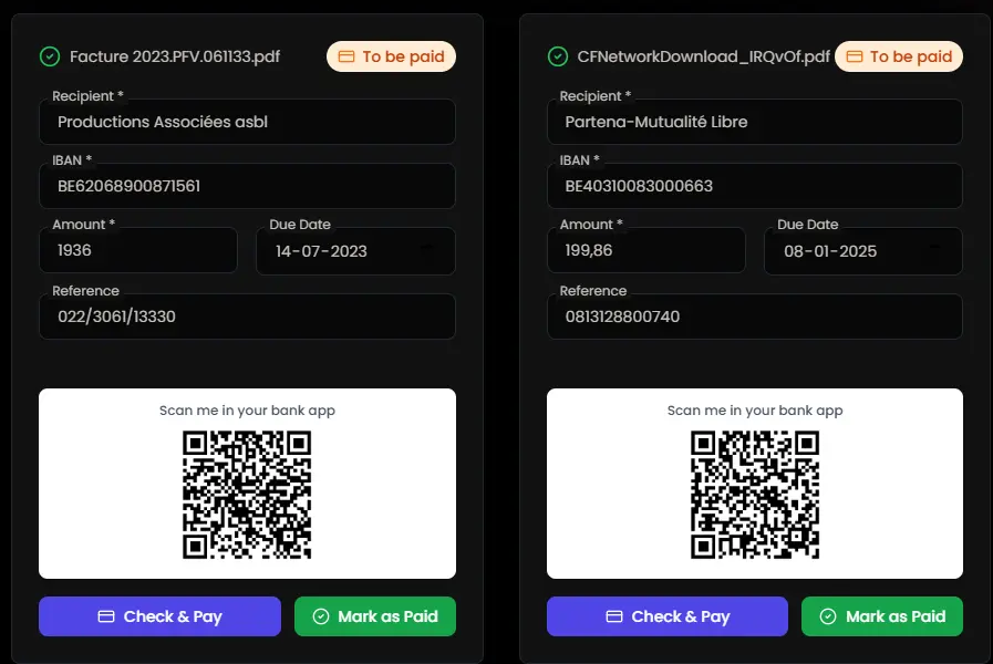 Invoice-QR.com (Perel Web Studio Product) - Screenshot 4